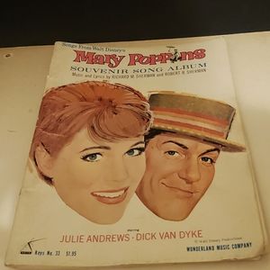 Vintage 1964 Mary Poppins Souvenir Song Album